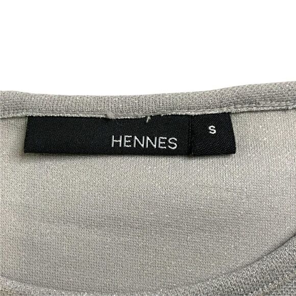 HENNES for H&M Basic Silver Sparkle Sleeveless Tank Top US Sz S - Picture 4 of 8